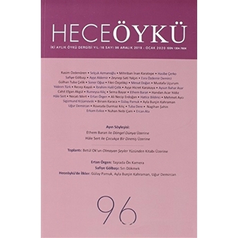 Hece Öykü Dergisi Sayı: 96 (Aralık - Ocak 2020) Kolektif