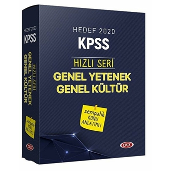 Hedef 2020 Kpss Hızlı Seri Genel Yetenek Genel Kültür Sempatik Konu Anlatımlı Set Kolektif