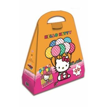 Hello Kitty Çantalı Yap Boz Balon 96 Parça Puzzle (40619) Kolektif