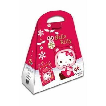 Hello Kitty Çantalı Yap Boz Kırmızı Pelerin 96 Parça Puzzle (40644) Kolektif