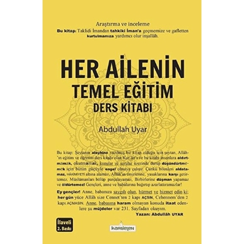 Her Ailenin Temel Eğitim Ders Kitabı Abdullah Uyar