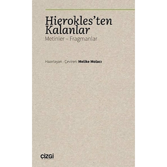 Hierokles'ten Kalanlar Melike Molacı