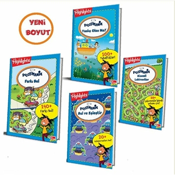 Highlights Puzzlemania (On The Go Serisi) 4'Lü Set Kolektif