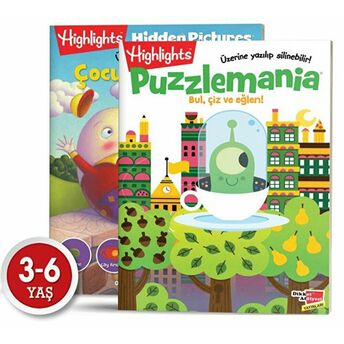 Highlights Puzzlemania (Wowo Bul, Çiz Ve Eğlen) 2'Li Set Kolektif