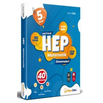 Hiper Zeka Yayınları 5. Sınıf Haftalık Hep Matematik 40 Deneme Mustafa Tümen