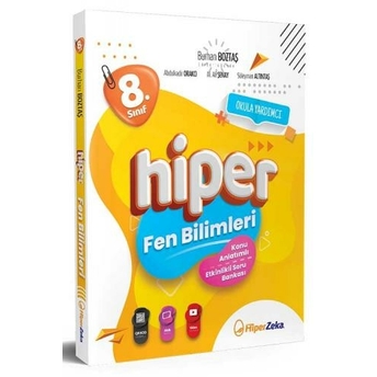 Hiper Zeka Yayınları 8. Sınıf Hiper Fen Bilimleri Konu Anlatımlı Etkinlikli Soru Bankası Burhan Boztaş