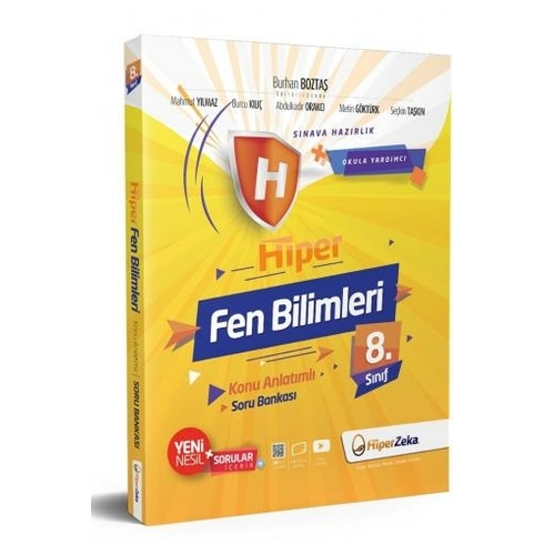 Hiper Zeka Yayınları 8. Sınıf Hiper Fen Bilimleri Konu Anlatımlı & Soru Bankası