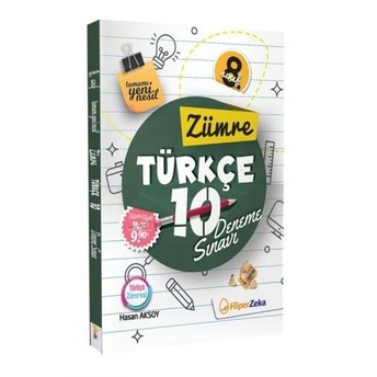 Hiper Zeka Yayınları 8. Sınıf Türkçe 10 Yeni Nesil Deneme Zümre Komisyon