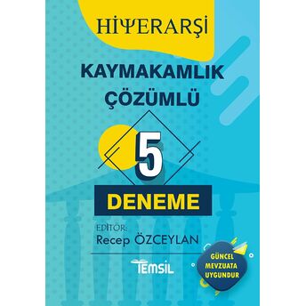 Hiyerarşi Kaymakamlık Tamamı Çözümlü 5 Deneme Recep Özceylan