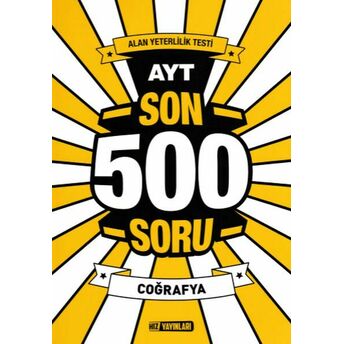 Hız Ayt Son 500 Soru Coğrafya (Yeni) Kolektif