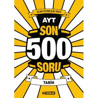 Hız Ayt Tarih Son 500 Soru (Yeni) Kolektif