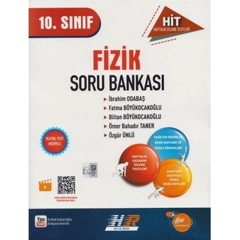 Hız Ve Renk Yayınları 10. Sınıf Fizik Hit Soru Bankası Fatma Böyükocakoğlu