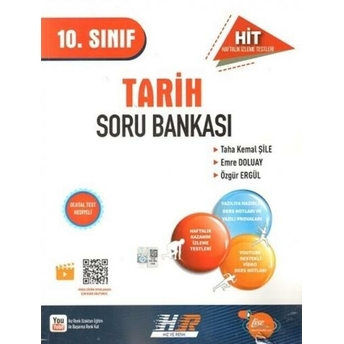 Hız Ve Renk Yayınları 10. Sınıf Tarih Hit Soru Bankası Taha Kemal Şile