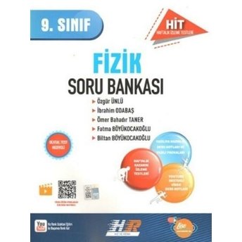 Hız Ve Renk Yayınları 9. Sınıf Fizik Hit Soru Bankası Özgür Ünlü