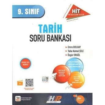 Hız Ve Renk Yayınları 9. Sınıf Tarih Hit Soru Bankası Taha Kemal Şile