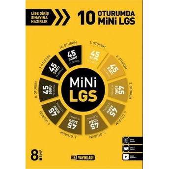 Hız Yayınları 8. Sınıf Lgs 10 Oturumda Mini Lgs Komisyon