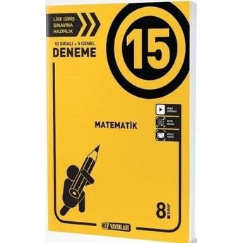 Hız Yayınları 8. Sınıf Matematik 15 Deneme Komisyon