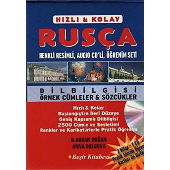 Hızlı-Kolay Rusça Öğrenim Seti (2 Kitap 3 Cd Pratik Öğrenim Kartları Ile Birlikte) Bekir Orhan Doğan - Anna Dolgova