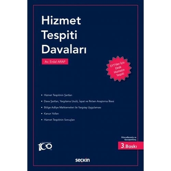 Hizmet Tespiti Davaları Erdal Arap