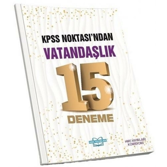 Hmc Yayınları Kpss Noktasından Vatandaşlık 15 Deneme Komisyon