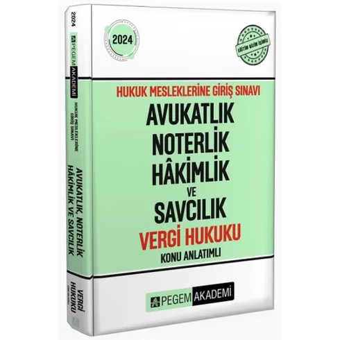 Hmgs Avukatlık, Noterlik, Hakimlik Ve Savcılık Vergi Hukuku Konu Anlatımlı Komisyon