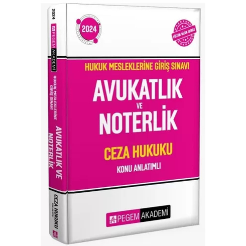 Hmgs Avukatlık Ve Noterlik Ceza Hukuku Konu Anlatımlı Komisyon