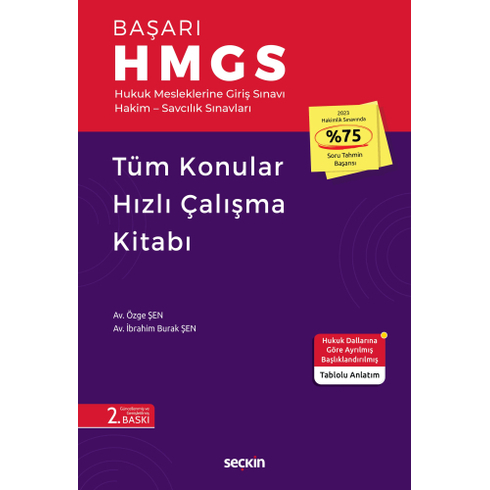 Hmgs Başarı Tüm Konular Konu Anlatımlı Hızlı Çalışma Kitabı Özge Şen