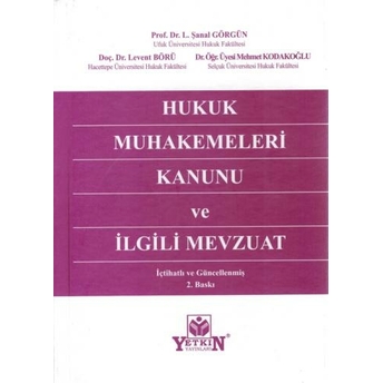 Hmk Ve Ilgili Mevzuat L. Şanal Görgün