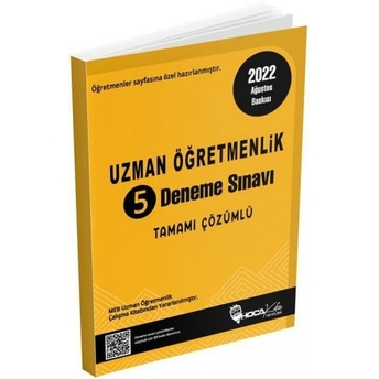 Hoca Kafası Uzman Öğretmenlik Tamamı Çözümlü 5 Deneme Sınavı Komisyon