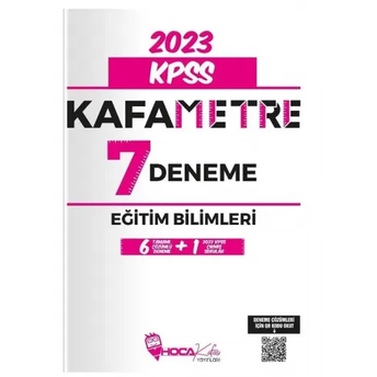 Hoca Kafası Yayınları 2023 Kpss Eğitim Bilimleri Kafametre 7 Deneme Çözümlü Komisyon