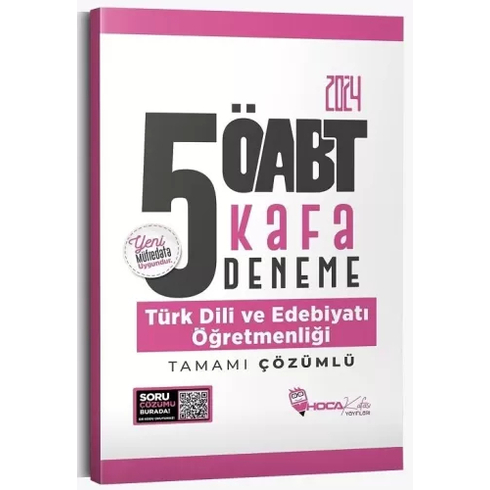 Hoca Kafası Yayınları 2024 Öabt Türk Dili Ve Edebiyatı Öğretmenliği 5 Kafa Deneme Çözümlü Komisyon