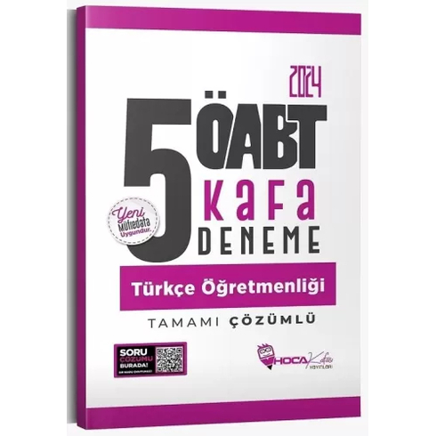 Hoca Kafası Yayınları 2024 Öabt Türkçe Öğretmenliği 5 Kafa Deneme Çözümlü Komisyon