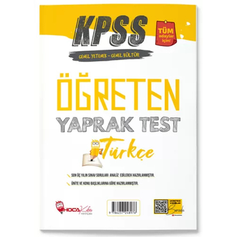 Hoca Kafası Yayınları Kpss Türkçe Öğreten Yaprak Test Komisyon