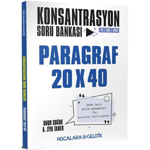 Hocalara Geldik Paragraf Konsantrasyon Soru Bankası