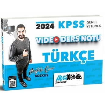 Hocawebde Yayınları 2024 Kpss Genel Yetenek Türkçe Video Ders Notu Mustafa Onur Bozkuş