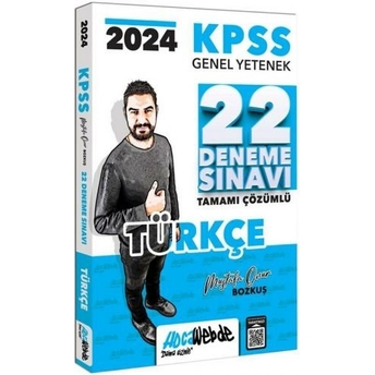 Hocawebde Yayınları 2024 Kpss Türkçe Tamamı Çözümlü 22 Deneme Sınavı Mustafa Onur Bozkuş