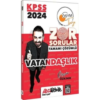 Hocawebde Yayınları 2024 Kpss Vatandaşlık Zor Sorular Soru Bankası Çözümlü Özgür Özkınık