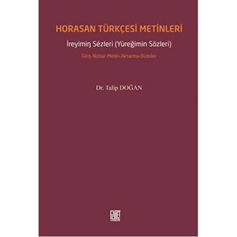 Horasan Türkçesi Metinleri