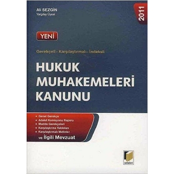 Hukuk Muhakemeleri Kanunu (2011) Ali Sezgin