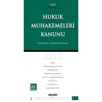 Hukuk Muhakemeleri Kanunu Karşılaştırmalı Gerekçeli Mutlu Dinç