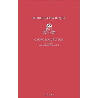 Hukuk Sosyolojisi Georges Gurvitch