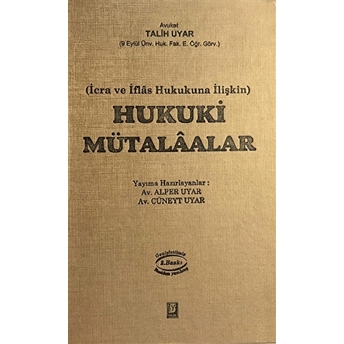 Hukuki Mütalaalar Ciltli Talih Uyar