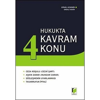 Hukukta 4 Kavram 4 Konu-Efrail Aydemir