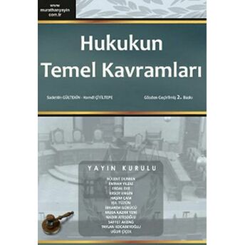 Hukukun Temel Kavramları Sadettin Gültekin