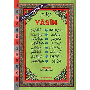 Huzur Yasin-I Şerif Tabareke (Arapça Rahle K-26