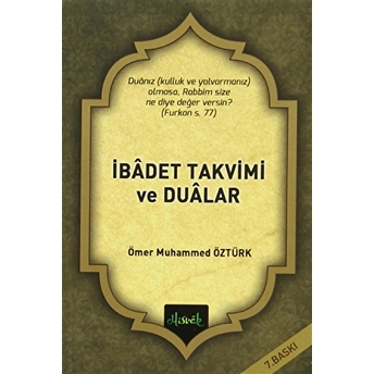 Ibadet Takvimi Ve Dualar Ömer Muhammed Öztürk