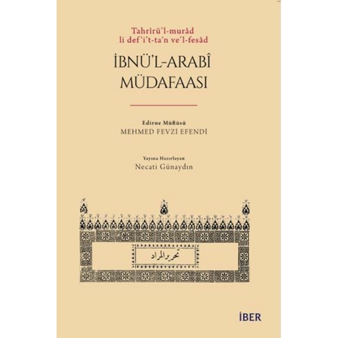 Ibnü’l-Arabî Müdafaası Mehmed Fevzi Efendi