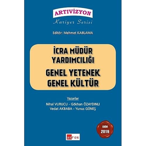 Icra Müdür Yardımcılığı Genel Kültür Genel Yetenek Konu Anlatımlı Çözümlü Soru Bankası Komisyon