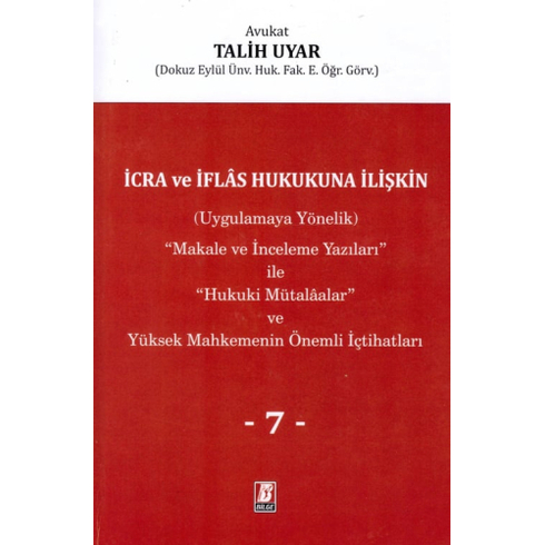 Icra Ve Iflas Hukukuna Ilişkin Talih Uyar