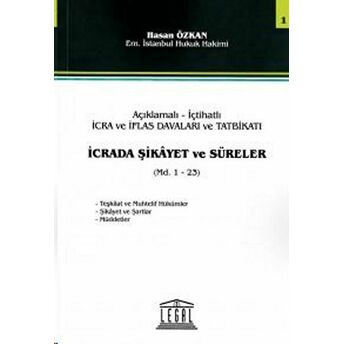 Icrada Şikayet Ve Süreler - Seri 1 (Md. 1 - 23) Hasan Özkan